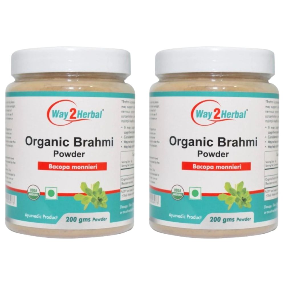 Way2herbal Organic Brahmi Powder