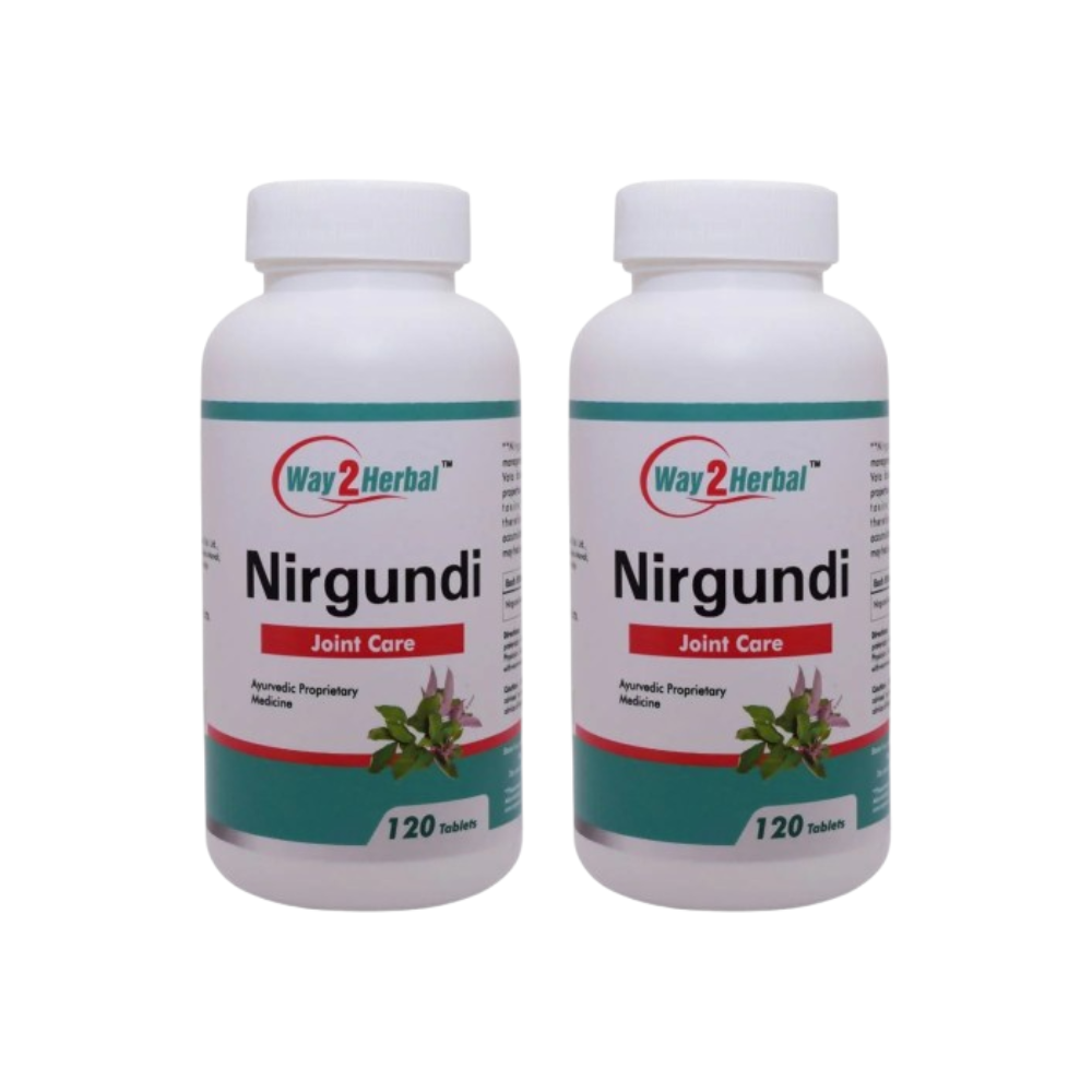Way2herbal Nirgundi Joint Care Tablets - Distacart