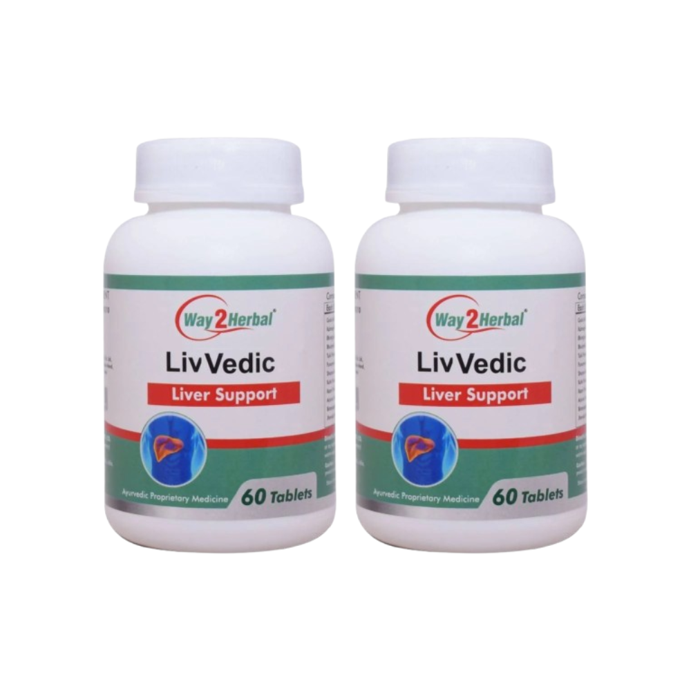 Way2herbal Livvedic Liver Support Tablets - Distacart
