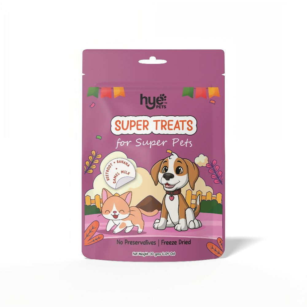 Hye Pets Super Treats For Super Pets – Freeze Dried Treats Made With Camel Milk, Beetroot & Banana - Distacart