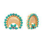 Thumbnail for Nuyug Turquoise Crescent Earrings