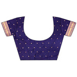 Thumbnail for Joban Fashion Navy Blue Banarasi Soft Silk Woven Saree - Distacart