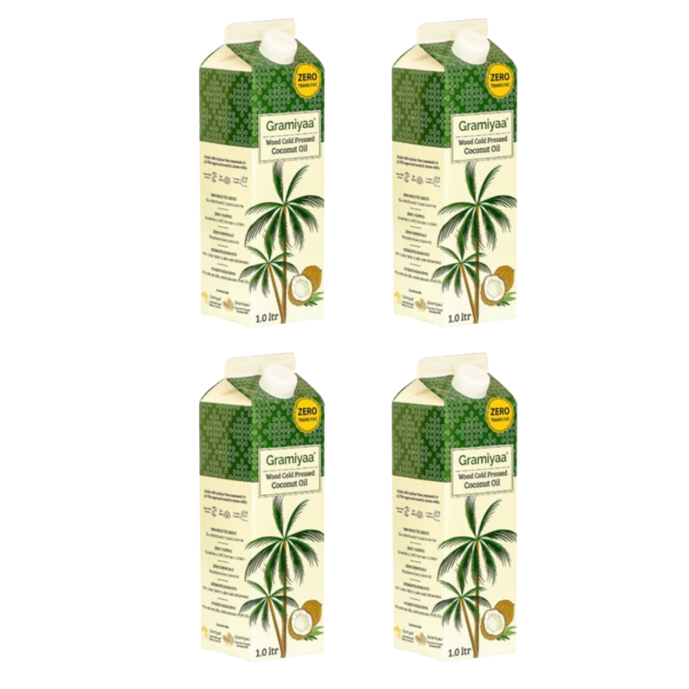 Gramiyaa Wood Cold Pressed Coconut Oil - Distacart