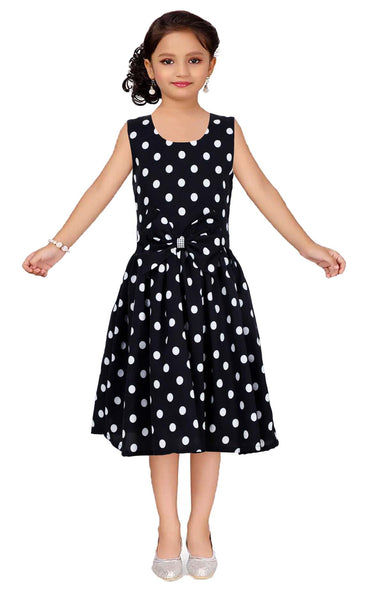Asmaani Kids Party Wear Stylish Dresses, Perfect for Parties, Functions & Vacations - Black