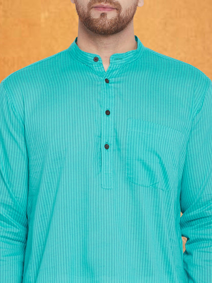 Even Apparels Men's Pure Cotton Green Kurta - Distacart