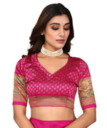Thumbnail for Vamika Green Printed Art Silk Saree - Distacart