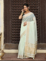 Thumbnail for Astita Light Green Cotton Saree
