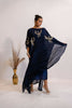 Timaraa Regal Navy Blue Embellished Kaftan Dress - Dista