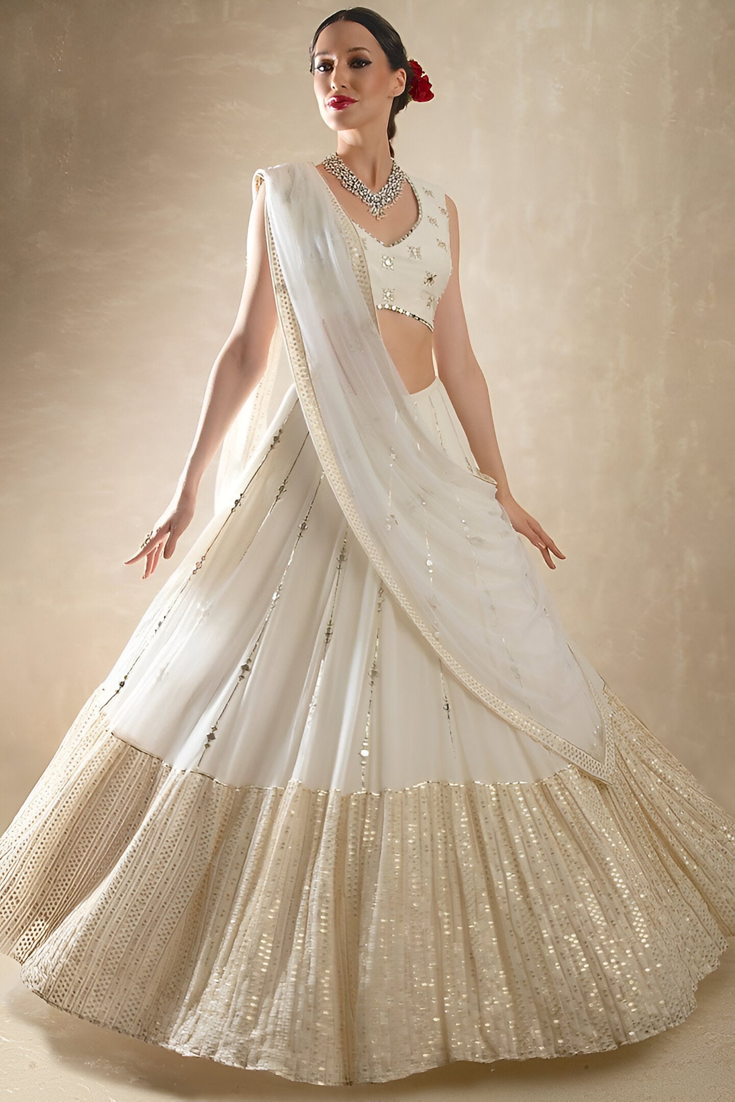Lehenga Mart Designer Lehenga Choli - White - Distacart