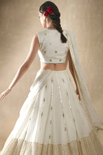 Thumbnail for Lehenga Mart Designer Lehenga Choli - White - Distacart