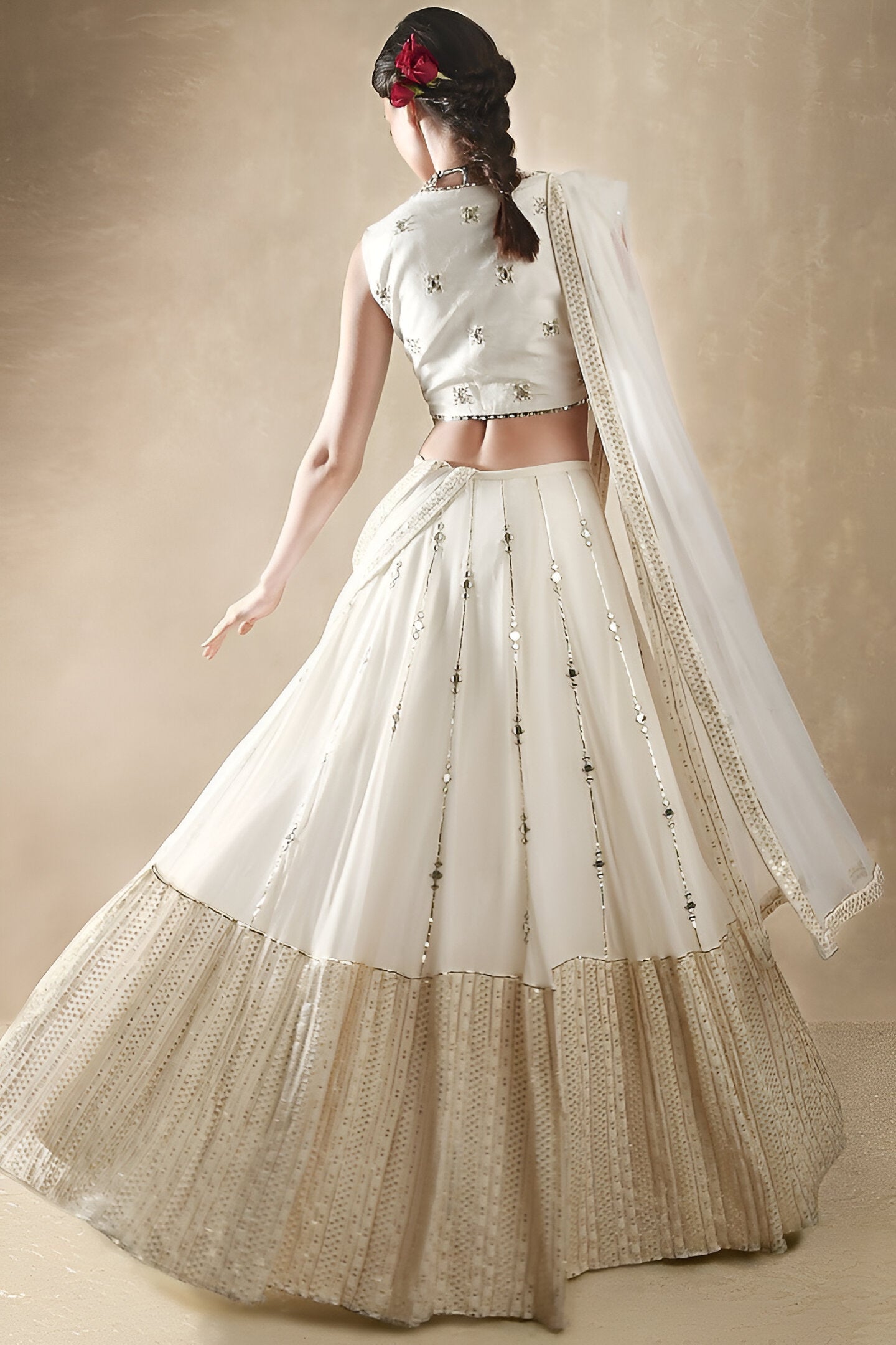 Lehenga Mart Designer Lehenga Choli - White - Distacart