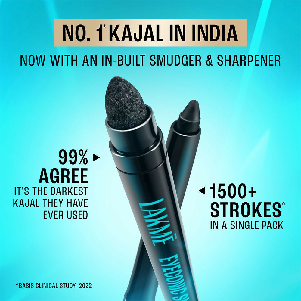 Lakme 9-5 Eyeconic Smokey Kajal - Black - Distacart