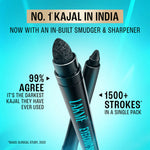 Thumbnail for Lakme 9-5 Eyeconic Smokey Kajal - Black