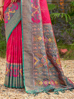 Thumbnail for Astita Red Soft Silk Saree