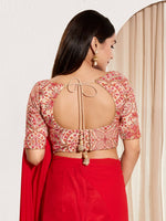 Thumbnail for Joban Fashion Off White Cotton Padded Blouse With Sweetheart Neck Elbow Sleeves - Distacart