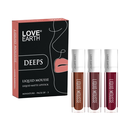 Love Earth Liquid Mousse Matte Lipstick - Deeps - Distacart
