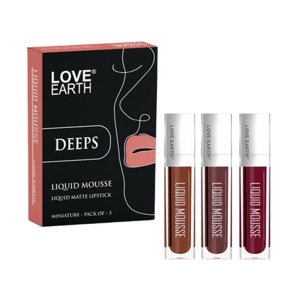 Love Earth Liquid Mousse Matte Lipstick - Deeps - Distacart