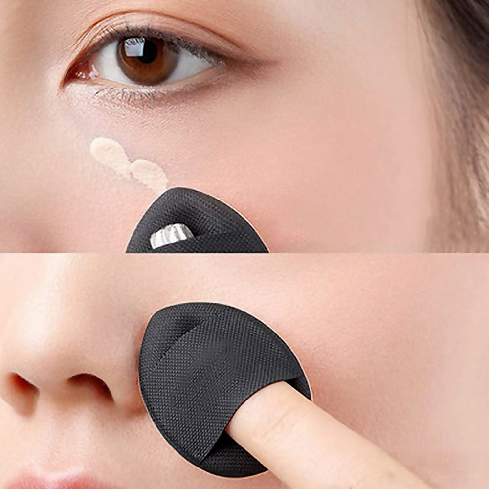 Bronson Professional Finger Puff Sponges with Soft Cushion Mini Makeup Blender - Dista