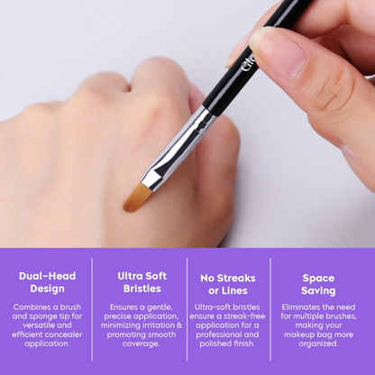 Gleva Concealer Brush Under Eye Mini Dual - Distacart