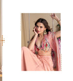 Thumbnail for Aarshi Fashions Pink Silk Indowestern