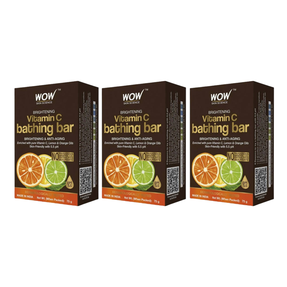 Wow Skin Science Brightening Vitamin C Bathing Bar - Distacart