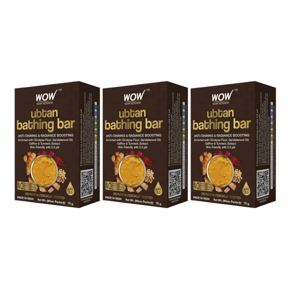Wow Skin Science Ubtan Bathing Bar - Distacart