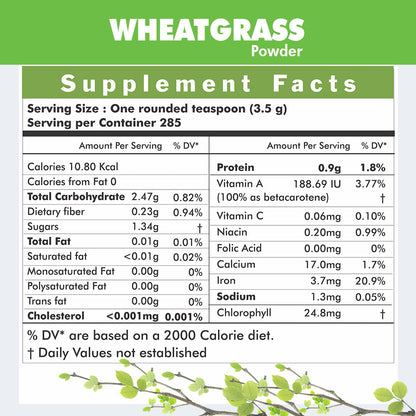 Herbal Hills Wheat-O-Power Wheatgrass Powder - Distacart