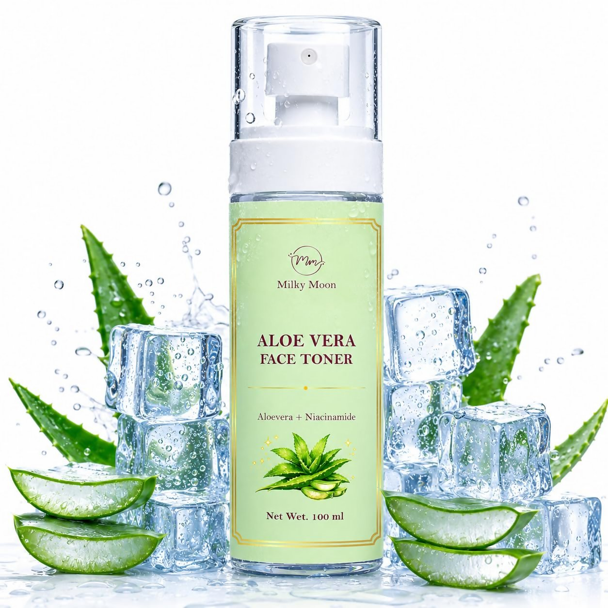 Milky Moon Aloe Vera Toner Instant Cooling & Hydrating Face Toner - Dista