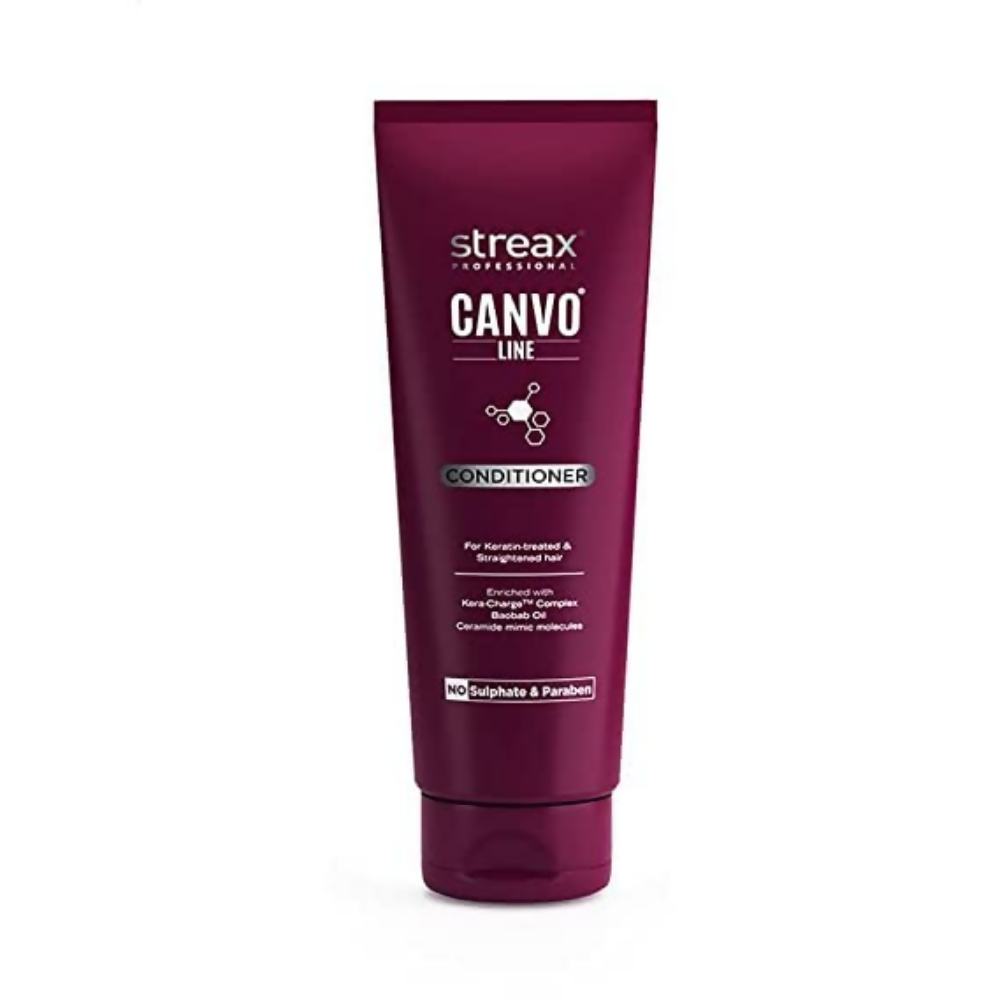 Streax Pro Canvo Line Shampoo, Conditioner & Serum For Straightened Hair - Distacart