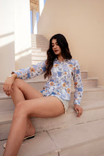 Thumbnail for Juniper Lamora Floral Printed Button-Down Shirt For Women - Distacart