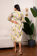 Thumbnail for Juniper Lamora Pastel Floral A-Line Midi Dress - Distacart