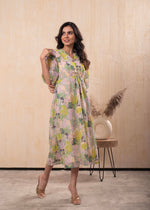 Thumbnail for Juniper Lamora Pastel Floral A-Line Midi Dress - Distacart