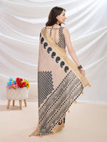 Thumbnail for Mitera Paisley Silk Blend Saree - Distacart
