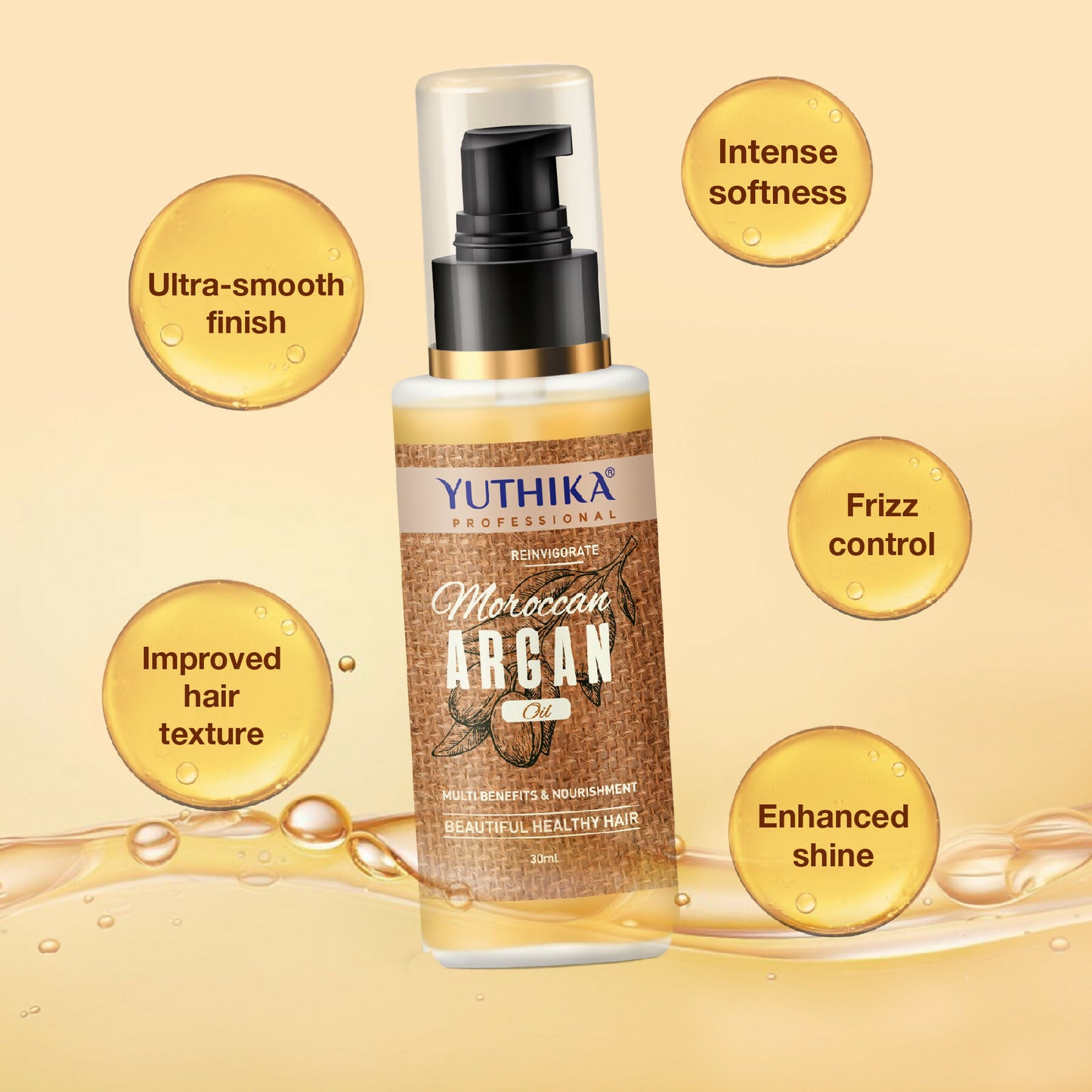 Yuthika Argan Oil Hair Serum - Moroccan Argan Oil - Distacart