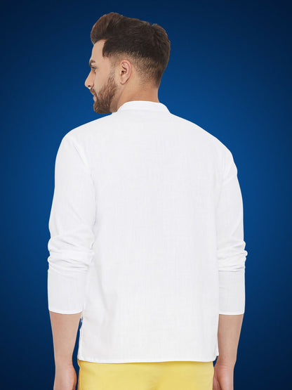 Even Apparels Men's Pure Cotton White Kurta - Distacart