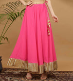 Thumbnail for Joban Fashion Pink Georgette Lehenga Set