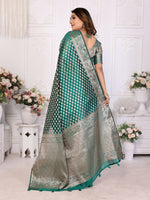 Thumbnail for Aastha Fashion Green Organza Silk Weaving Saree - Distacart