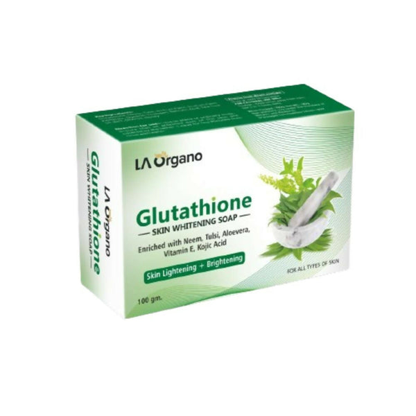 LA Organo Glutathione Neem & Tulsi Skin Whitening Soap - Distacart