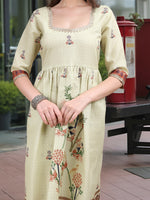 Thumbnail for Joban Fashion Pista Position Digital Print With Position Foil Kurta Set