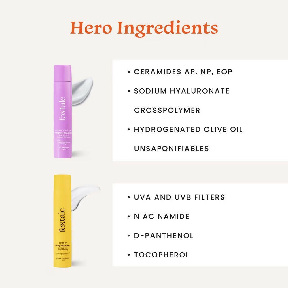 Foxtale CSMS (Cleanser, Serum, Moisturizer, Sunscreen) Flawless Skin Combo - Distacart