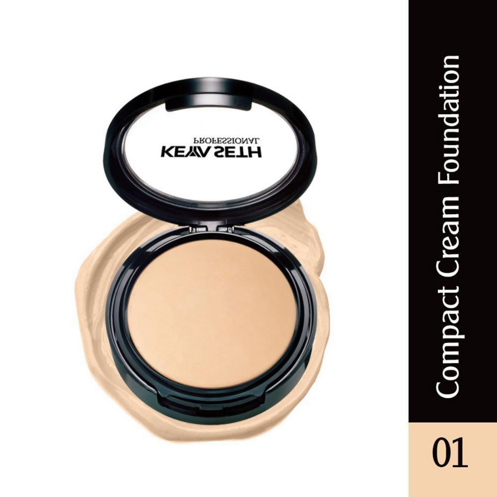 Keya Seth Aromatherapy Professional Compact Cream Foundation - Shade 1 - Distacart