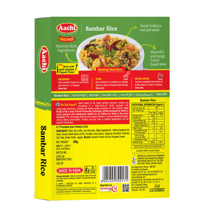 Aachi Instant Sambar Rice - Distacart