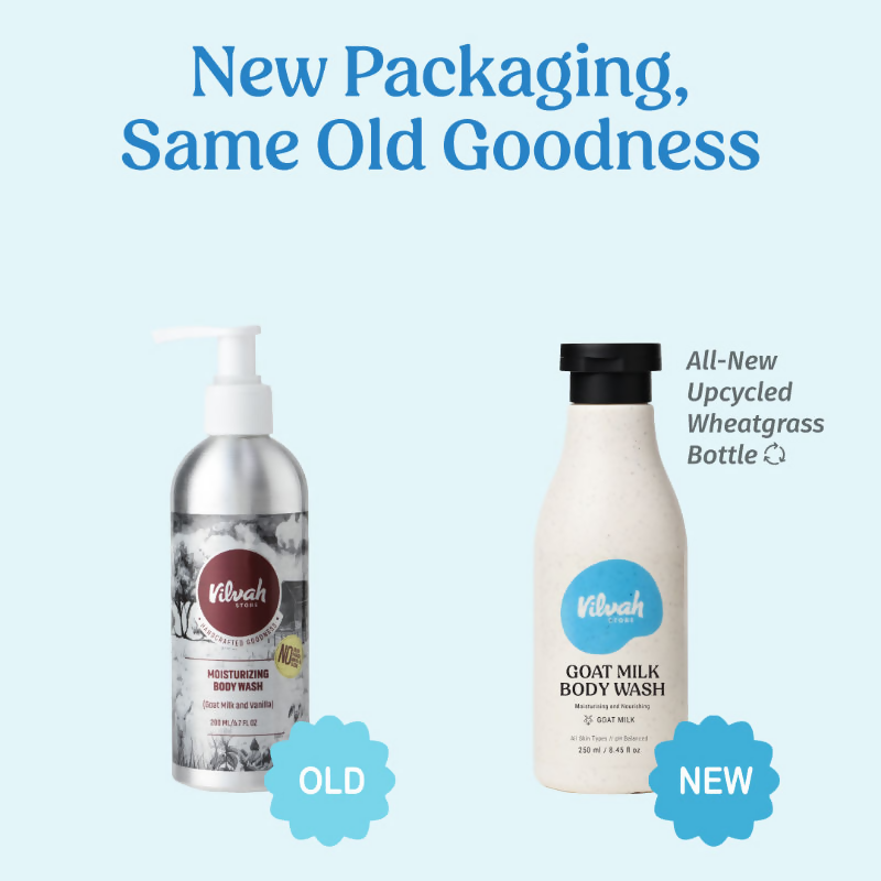 Vilvah Store Goat Milk Body Wash For Deep Cleansing - Distacart