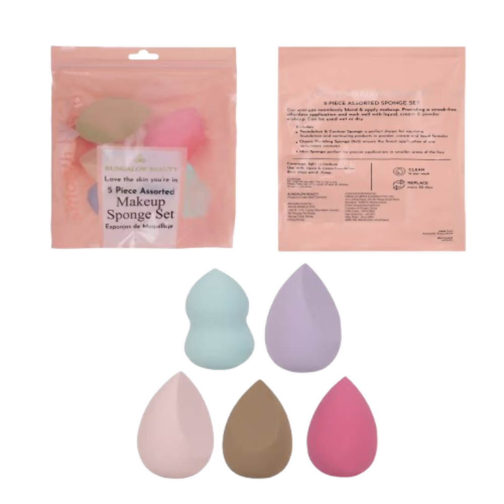 BUNGALOW BEAUTY Makeup Blending Sponge - Pack of 5 - Dista