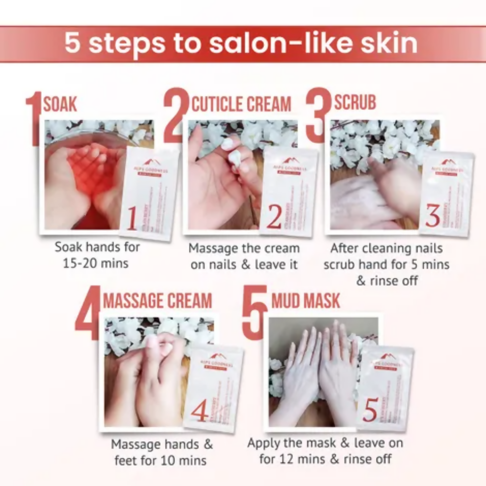 Alps Goodness Strawberry Nourishing Manicure Pedicure Kit - Distacart