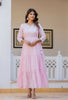 Kaajh Women's Light Pink Embroidered Ethnic Dress - Distacart