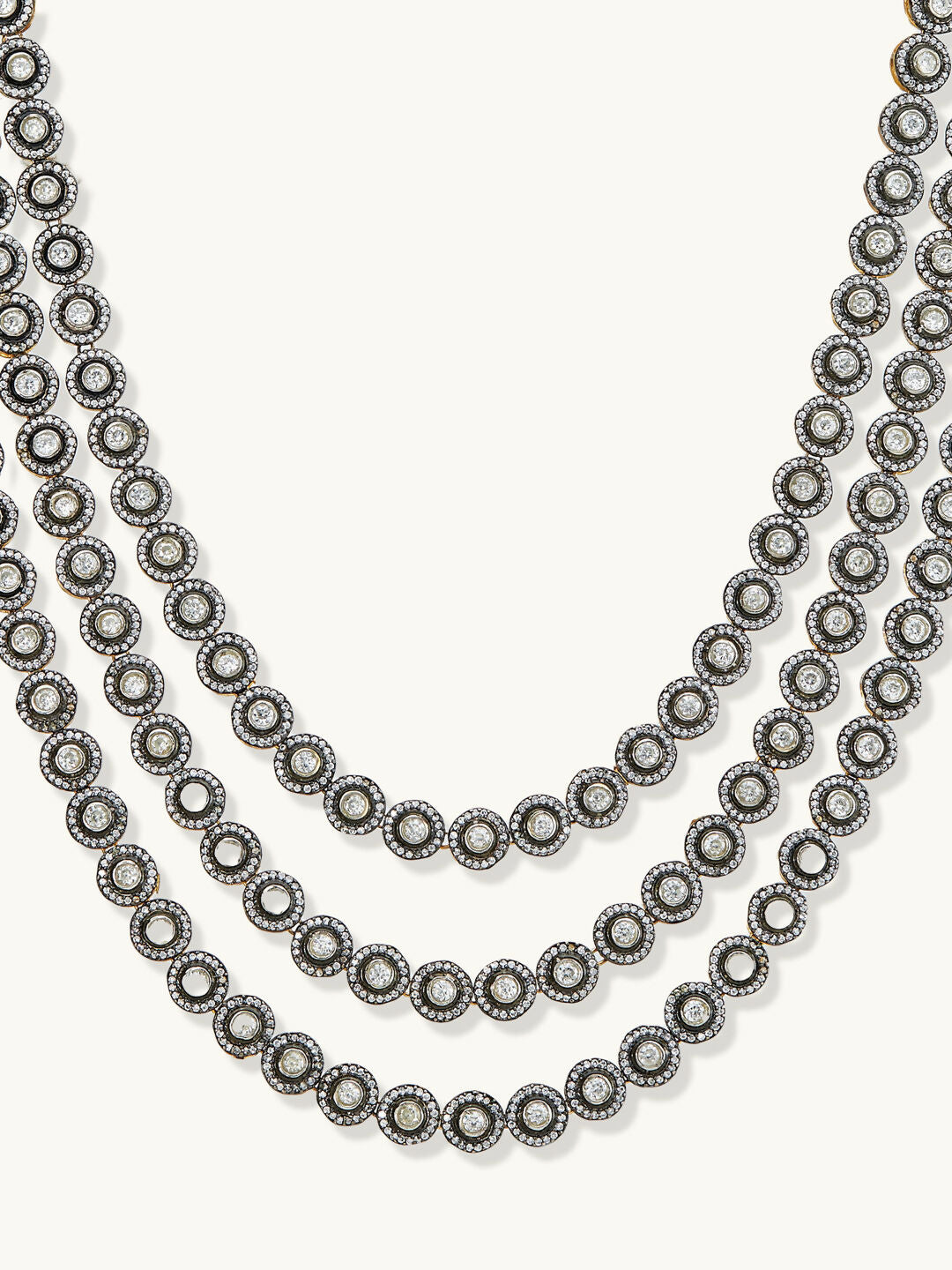 Nuyug 22k Gold Plated Multi-Layered Necklace