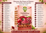 Thumbnail for VedaRasa Pomegranate Powder For Glowing Skin & Immunity Boost Natural Fruit Powder - Dista
