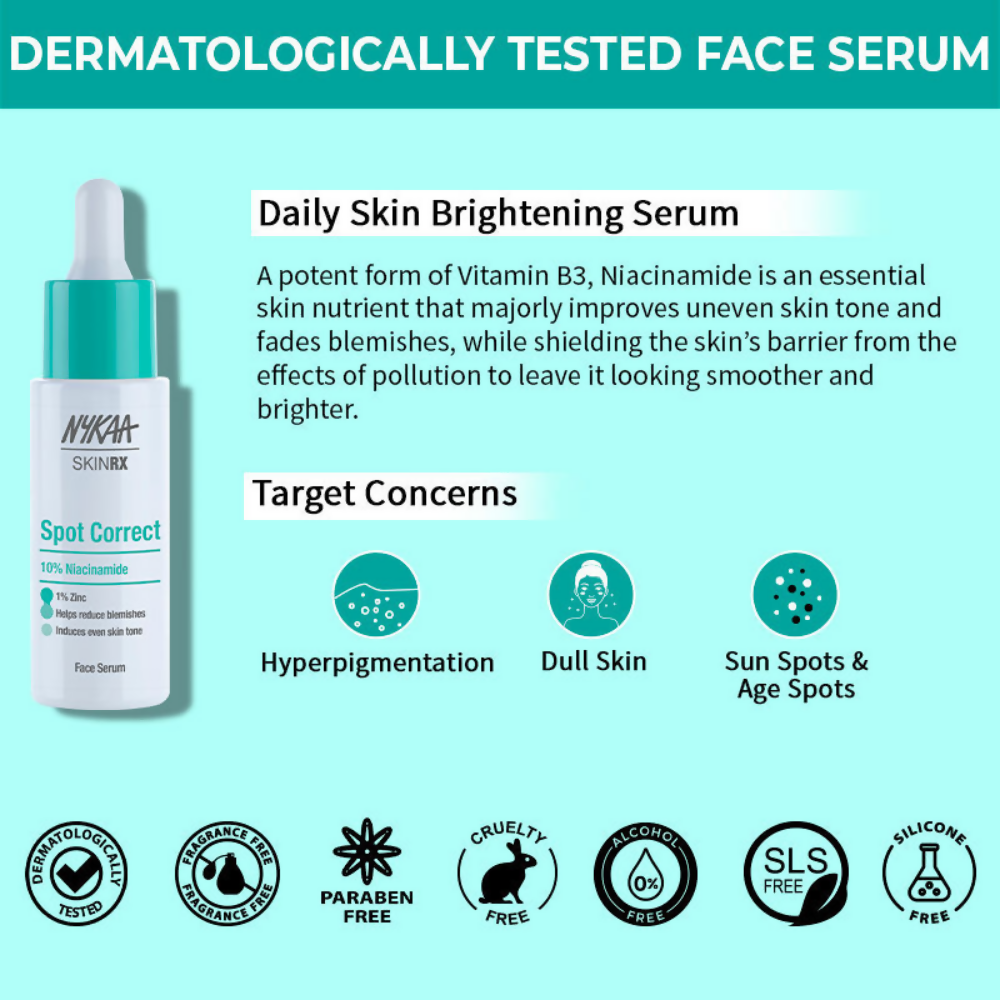 Nykaa SkinRX 10% Niacinamide Face Serum - Distacart