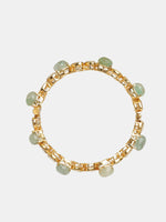 Thumbnail for Ruby Raang 22k Gold Polished Kundan Bangle